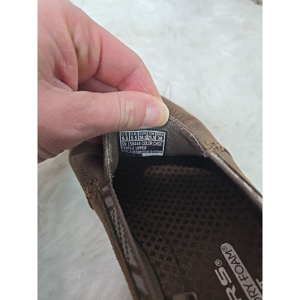 SKECHERS Reggae Fest 2.0 Sweet Move‎ Women's 8.5 Brown Slip On Loafers Shoes - Picture 8 of 9